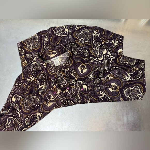 90s vintage Rich Paisley Patterned Shirt - Picture 11 of 11